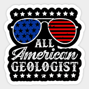 All American Geologist- Rockhound - American Sticker